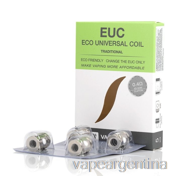 Bobinas De Repuesto Vaporesso Euc 0.4ohm Tradicional Euc Clapton Vape Descartable